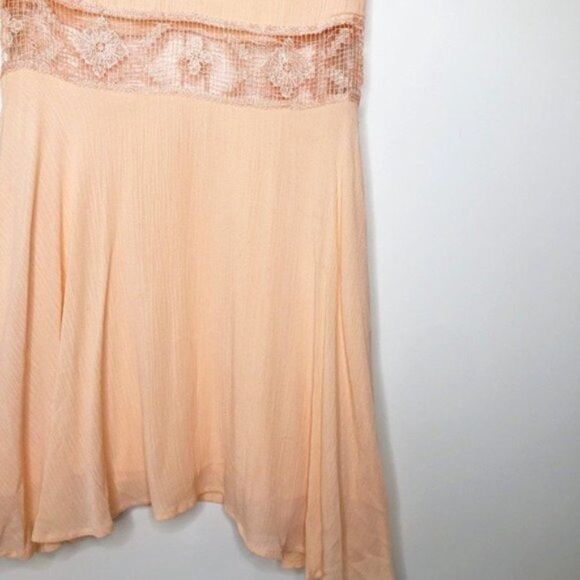FREE PEOPLE Peach Cutout Mini Dress - Picture 3 of 10